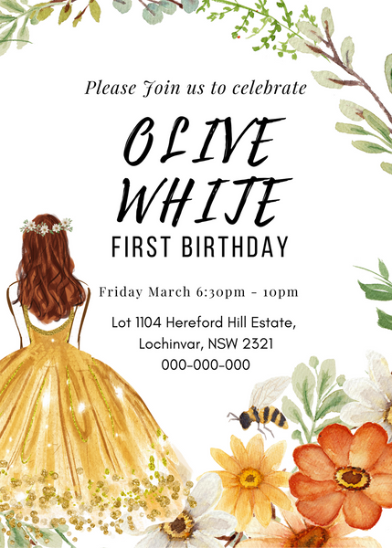 Birthday Invitation Card